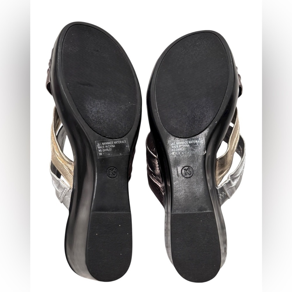 Karen Scott Women's Multi-Tone Slide Sandals - Picture 4 of 4